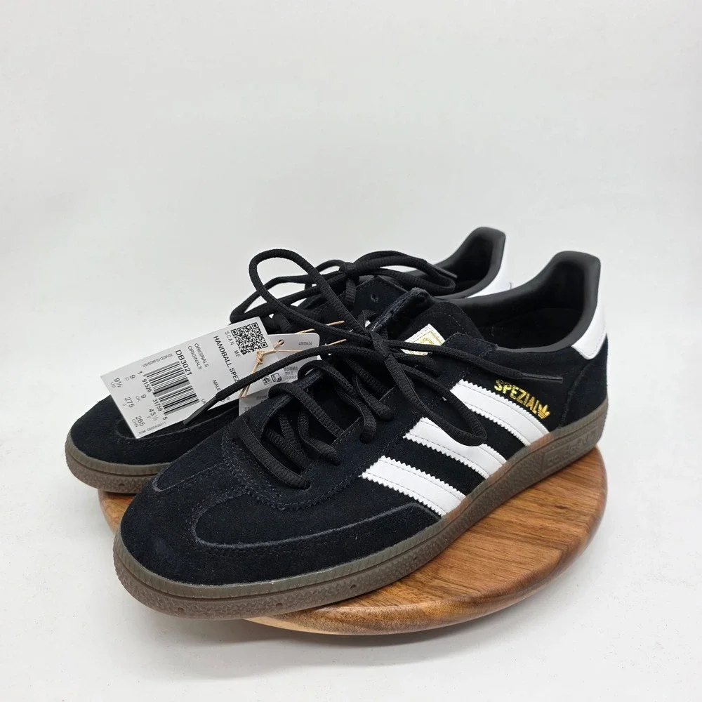 Adidas Handball Spezial Men's Shoes Core Black White Gum DB3021 Size 9.5 NEW